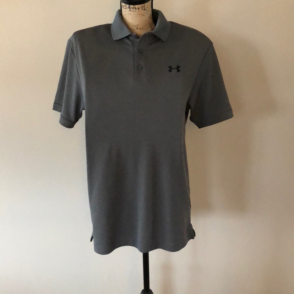 Men’s gray Under Armour polo shirt